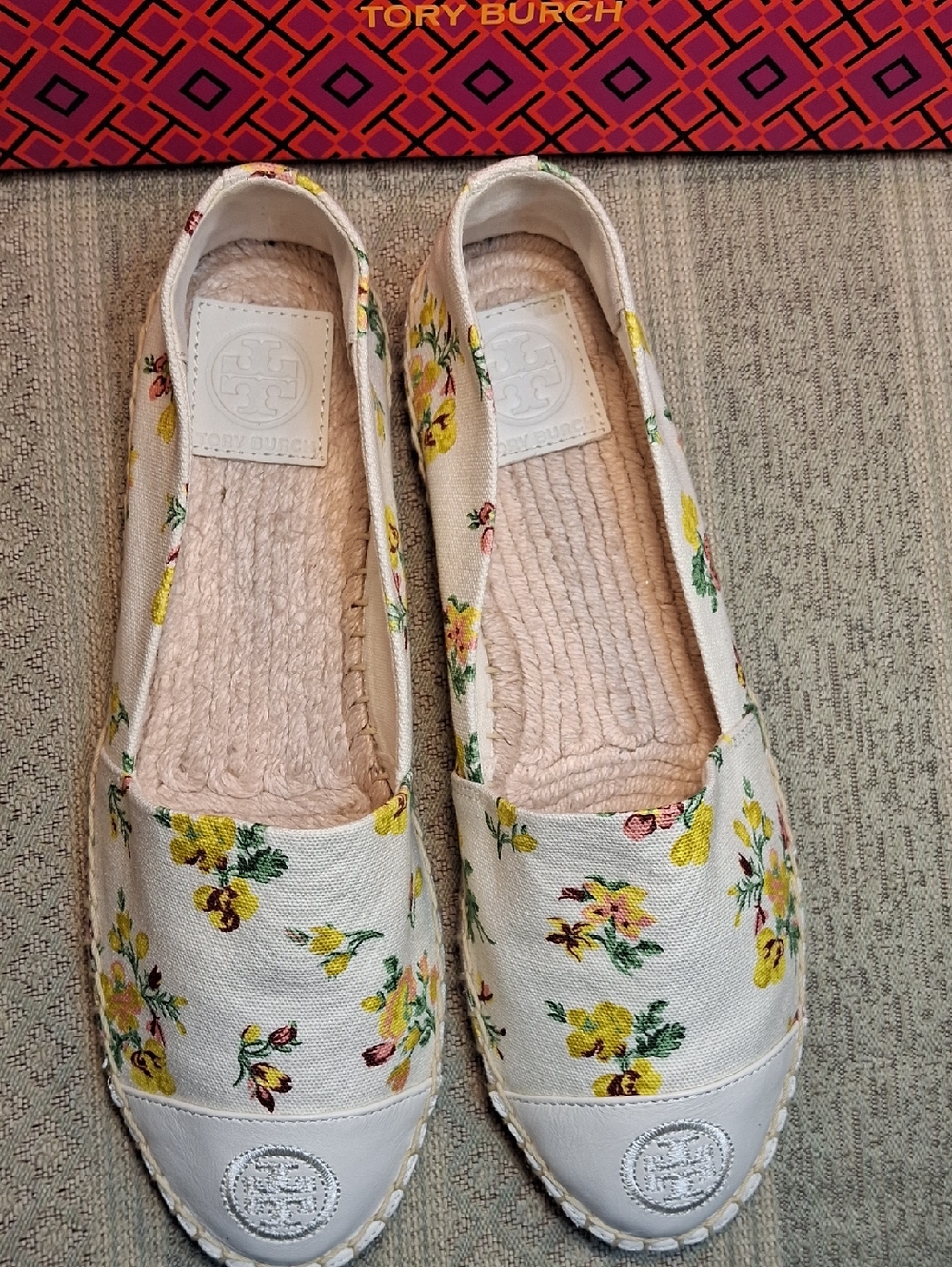 NIB Tory Burch Floral Espadrille Flats #86326 - Picture 9 of 15